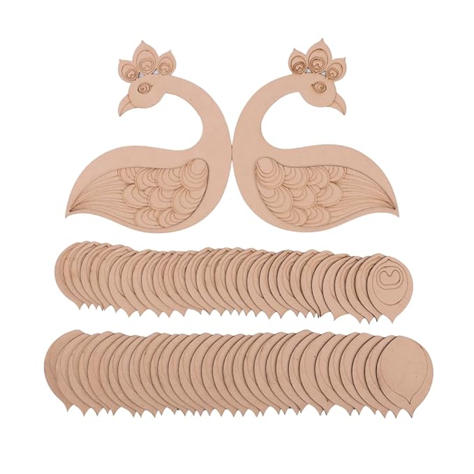 Hobby India Peacock Feather Rangoli Kit for Kids & Adults | Diy Art & Craft Kit for Home Decor | Festive Decorations