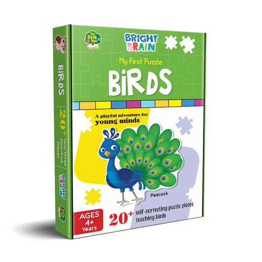 The Book Tree Birds 20+ Piece Jigsaw Puzzle for Preschoolers, Educational Toy for Learning Different Birds, Gifts for Kids Ages 3 to 6 by Majestic Book Club