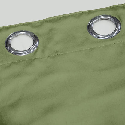 Divine Casa Semi Blackout Door Curtain 7 Feet Colour Pastel Green Super Satin Room Darkening Panel for Home (Pack of 1)