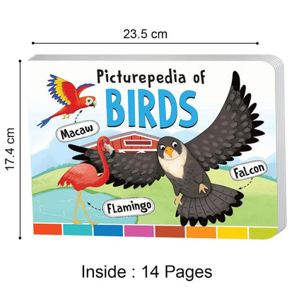 The Book Tree Picturepedia of Birds I Board Book for Kids Age 2+ I Bright & Colourful Pictures I Easy-to-Read Word Labels I Builds Vocabulary I Early Learning Picture Books for Children by Majestic Book Club