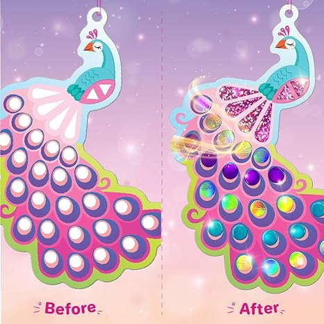 Imagimake Mirror Mosaic Butterfly & Peacock Mess Free Diy Mosaic Craft Kit