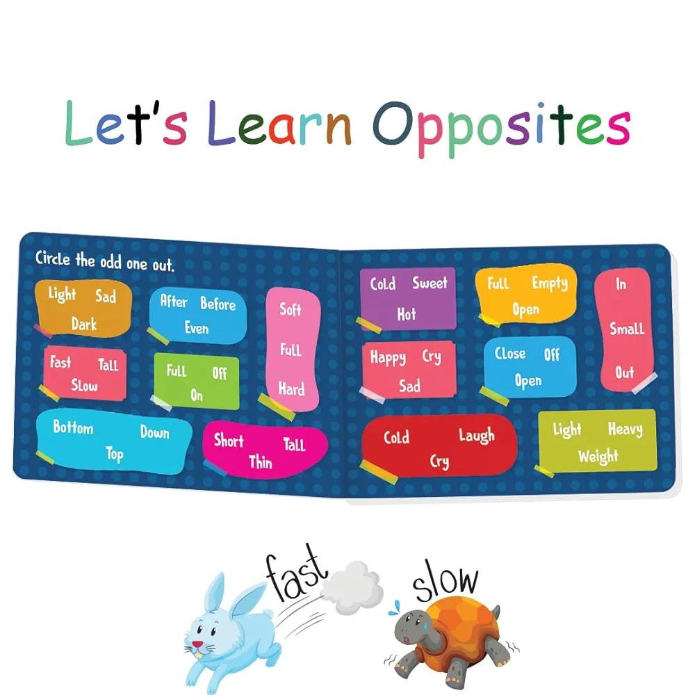 The Book Tree Picturepedia of Opposites I Board Book for Kids Age 2+ I Bright & Colourful Pictures I Easy-to-Read Word Labels I Builds Vocabulary I Early Learning Picture Books for Children by Majestic Book Club