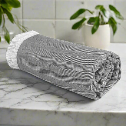 Heelium Bamboo Bath Towel Ultra Soft & Lightweight Highly Absorbent & Fast Drying Turkish Towel for Bath