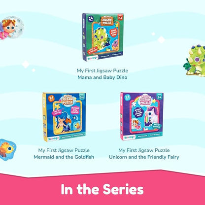 Bloomingo Puzzle Kit for Kids | My First Jigsaw Puzzle | Unicorn & the Friendly Fairy | 20+ Jigsaw Pieces