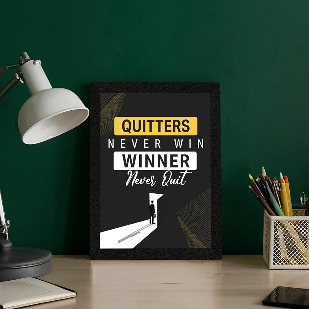 ArtX Paper Money Makers Motivational Framed Posters Set of 4