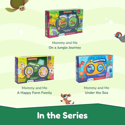 Bloomingo Puzzle Kit for Kids | Mommy and Me - A Happy Farm Family | Jungle Journey