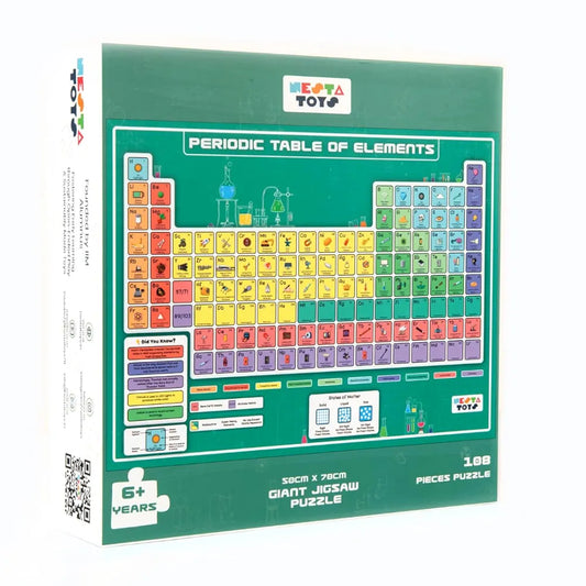 NESTA TOYS - Floor Puzzle & Game, Periodic Table of Elements Jigsaw Puzzle, Educational Toy, Gifts for Boys & Girls Ages 6 to 14 | 108 pcs, 70 x 50 cm