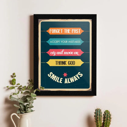 ArtX Paper Motivational Quotes Wall Frames AXF00115-MOT Set of 4