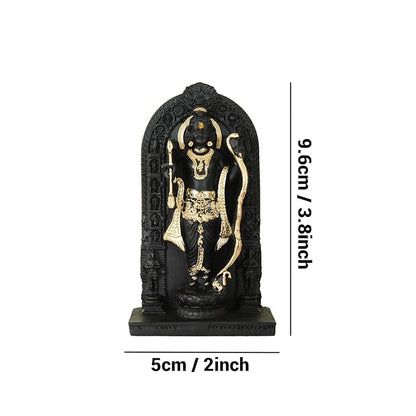 Tied Ribbons Ram Lala Idol Murti for Home Pooja Room Mandir Temple Car Dashboard
