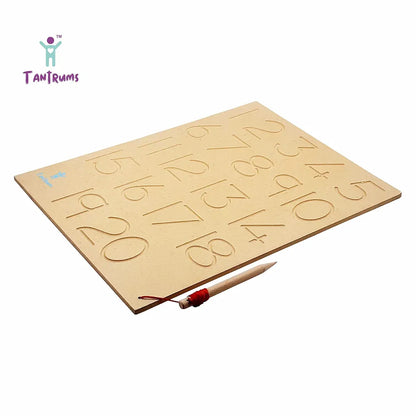 Tantrums Tracing Numbers 1-20 Board for Kids 3+ Age | Helpful Education Puzzle Learning Aid for Kids 