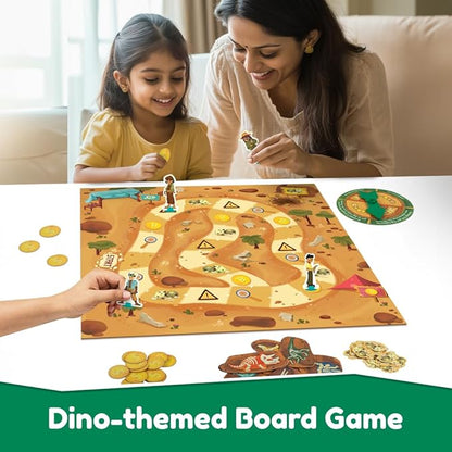 Bloomingo Board Game - Dino Discovery | Exciting Dinosaur Fossil Exploration Game for Kids & Adults