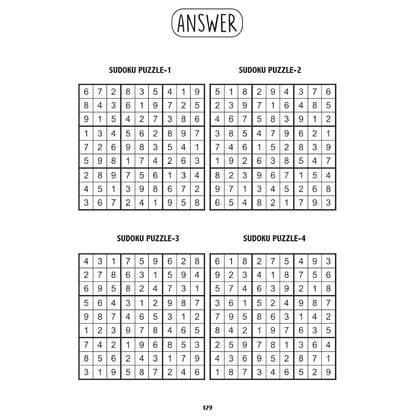 Sudoku Level 2 Medium for Kids  - Ultimate Brain Games: 120+ Challenging Puzzles to Enhance Cognitive Skills - | The Book Tree Books