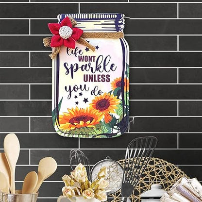 Sehaz Artworks Wooden Jar Wall Hangings Home Décor Items Home Decoration Items Jar-0002