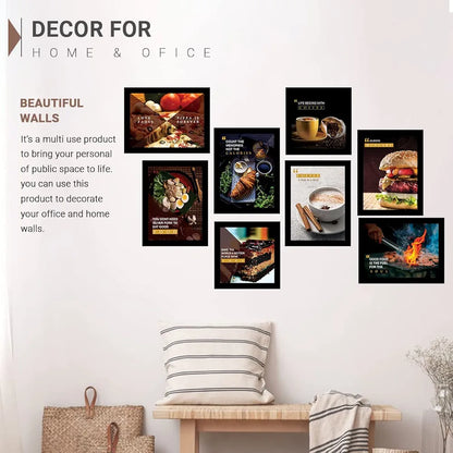 Kotart Kitchen Quotes Love Fades Posters Wall Paintings set of 8