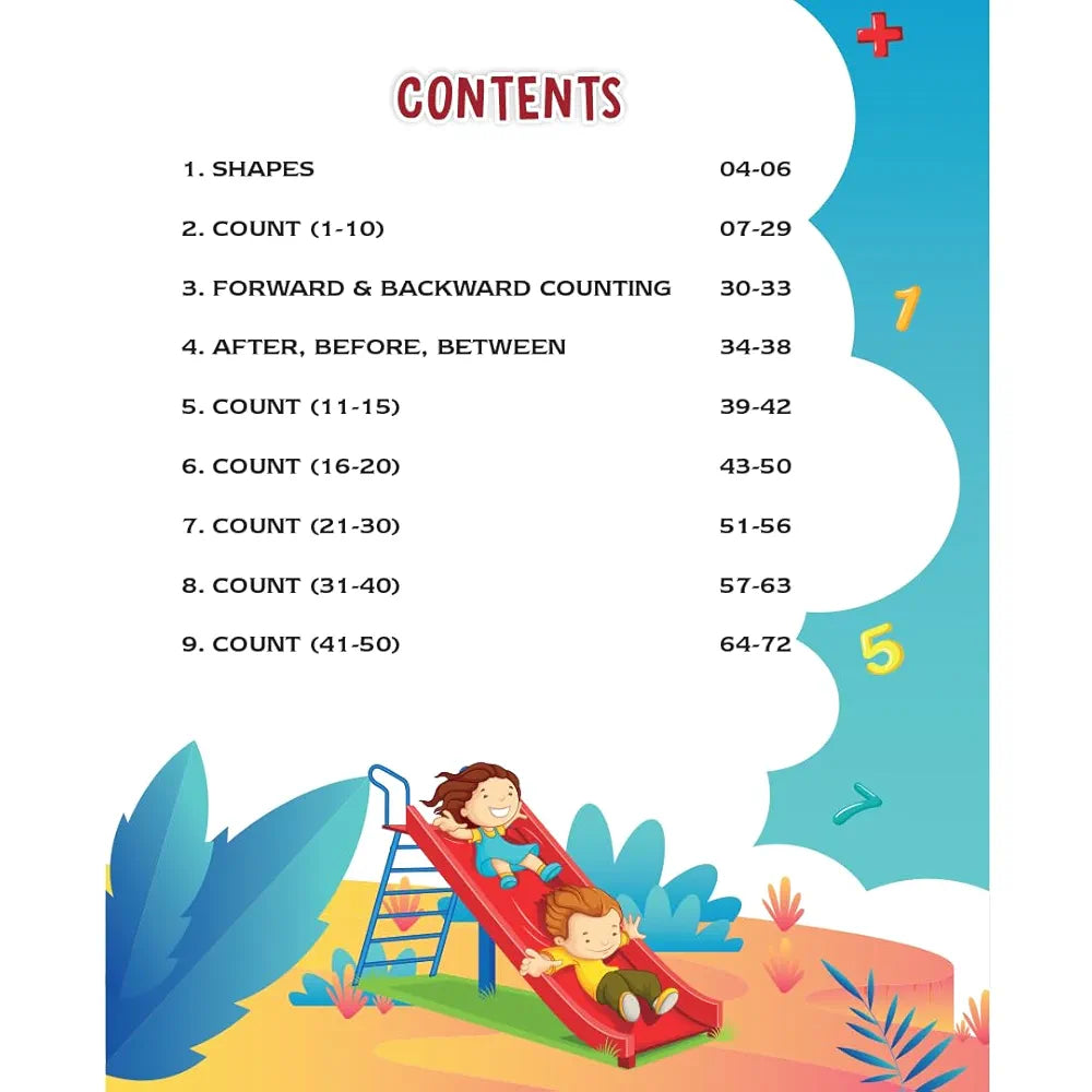 Fun Time Maths Activity Book for Kids - Fun Activities and Math Exercises For Children: Knowing Numbers, Shapes, Count, After, Before,Between