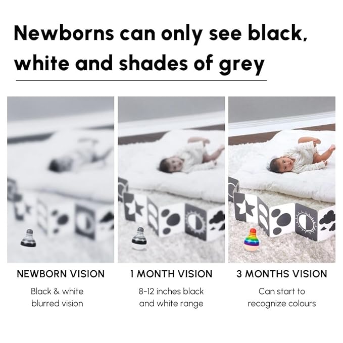 Curious Cub Montessori Flash Cards for Babies & Infants | Visual Stimulation & Sensory Development | Fun & Easy Learning for Toddlers