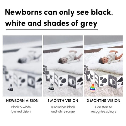 Curious Cub Montessori Flash Cards for Babies & Infants | Visual Stimulation & Sensory Development | Fun & Easy Learning for Toddlers