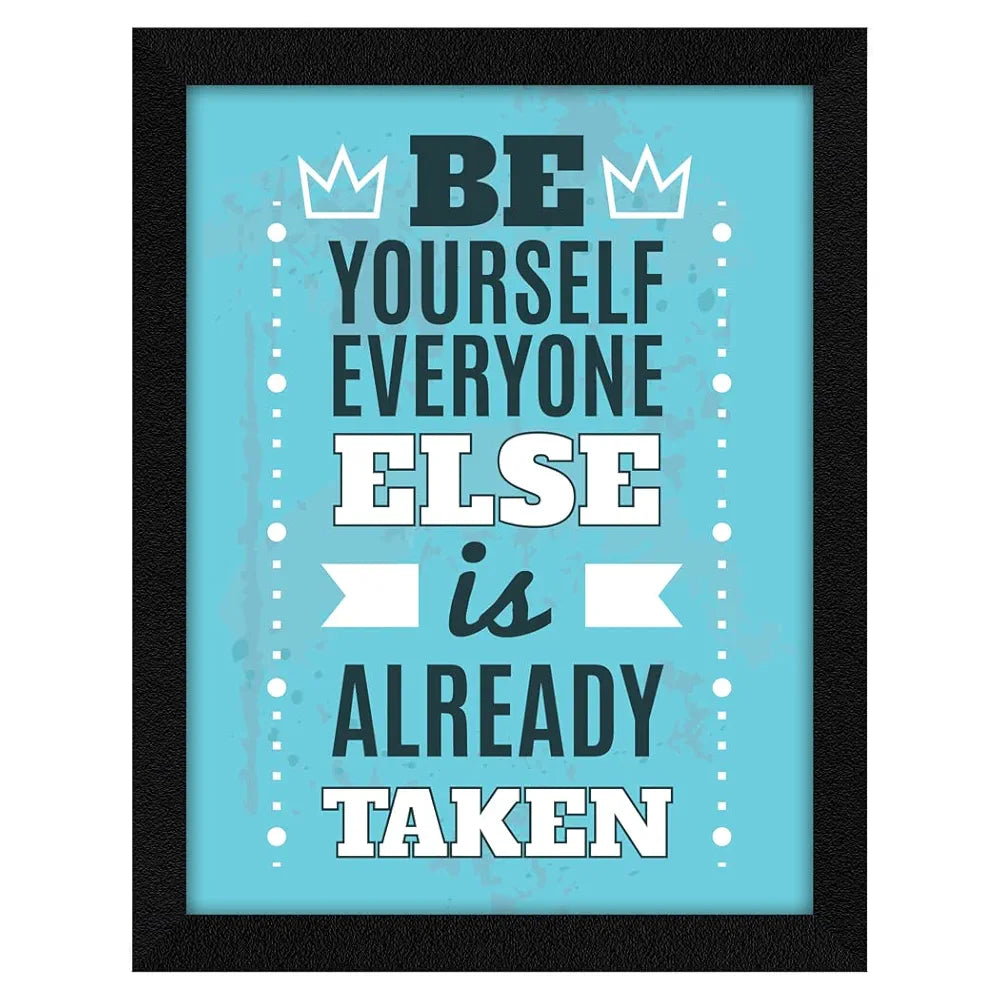 ArtX Paper Motivational Quotes Be Yourself Wall Frame Art Painting