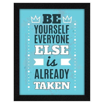 ArtX Paper Motivational Quotes Be Yourself Wall Frame Art Painting