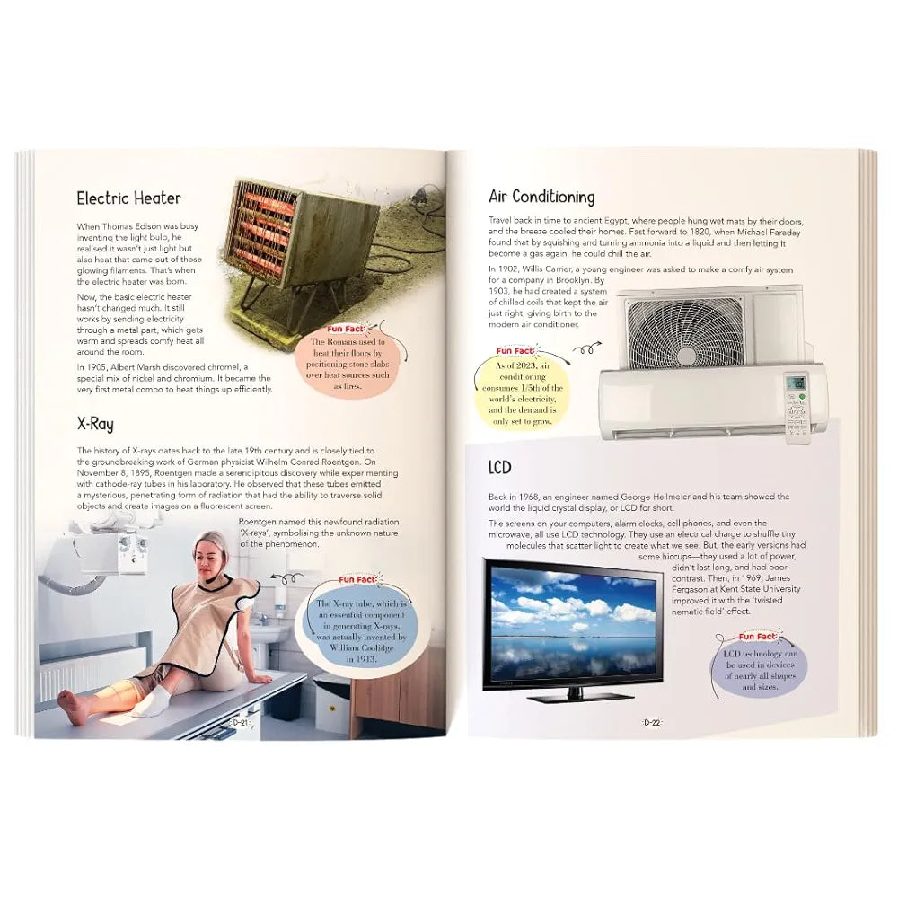 121 Mechanical Inventions Facts Book for Kids Ages 8+ – Educational Paperback wit Colourful Images & Bold Text – 121 Curious Facts for All Ages by Majestic Book Club