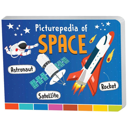 The Book Tree Picturepedia of Space I Board Book for Kids Age 2+ I Bright & Colourful Pictures I Easy-to-Read Word Labels I Builds Vocabulary I Early Learning Picture Books for Children by Majestic Book Club