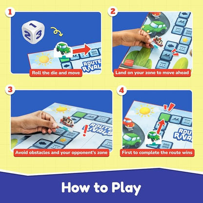 Bloomingo Board Game - Route Rivals | Thrilling Racing Game for Kids & Adults