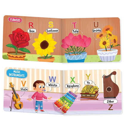 The Book Tree Picturepedia of Alphabet I Board Book for Kids Age 2+ I Bright & Colourful Pictures I Easy-to-Read Word Labels I Builds Vocabulary I Early Learning Picture Books for Children by Majestic Book Club