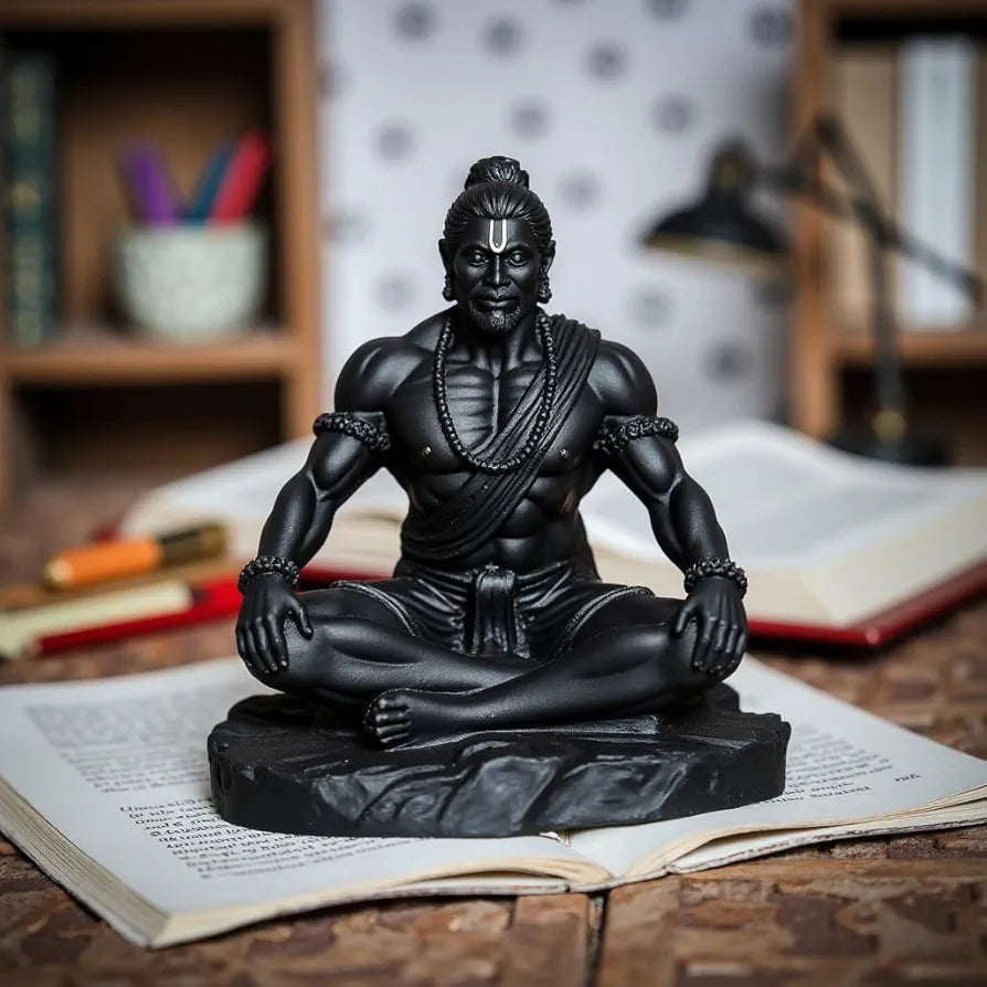 Unovate Lord Hanuman Idol Black for Car Dashboard