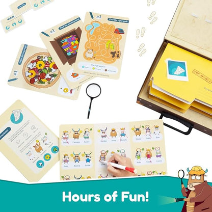 Bloomingo Pretend Play Kit Moo Town Detective | Become a Detective & Solve Thrilling Mysteries | Engaging Detective Game for Kids