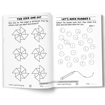 Puzzle & Logical Reasoning for Kids  - Ultimate Brain Games: 120+ Puzzles to Develop Critical Thinking and Logical Reasoning in children - | The Book Tree Books