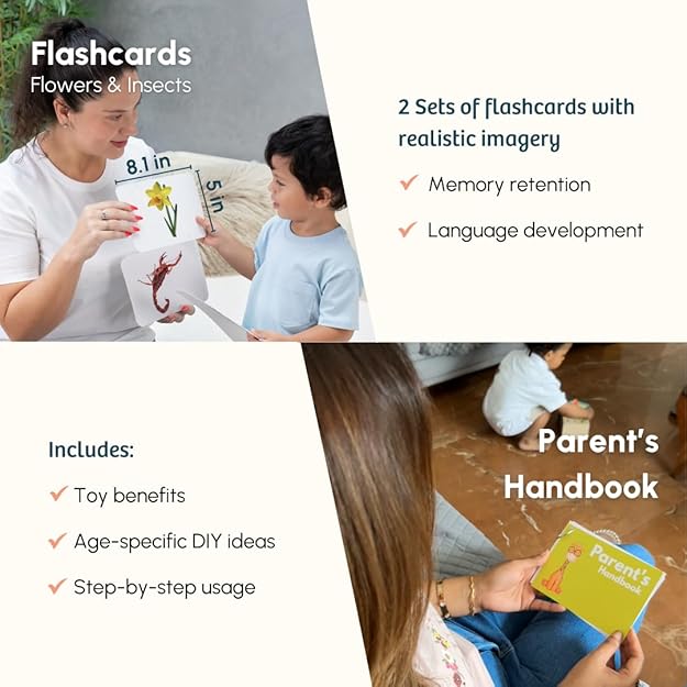 Curious Cub Montessori Learning Wooden Toys | Box 8 | Brain Development Problem/puzzle Solving | Hand-eye Coordination