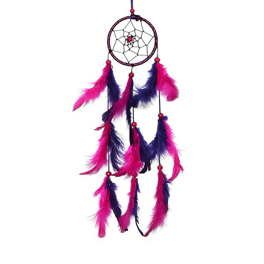 Asian Hobby Crafts Dream Catcher Mini for Wall Hanging and Decorations | Purple