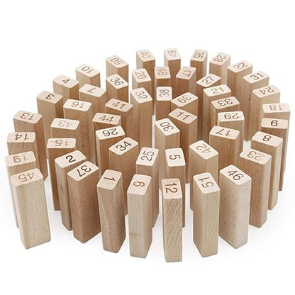 Webby Kid's and for Adult s Wooden Building Blocks Educational Game Toy 48 Pieces