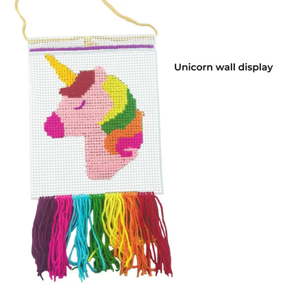 Toykraftt Cross Stitch Craft| Embroidery Kit| Do It Yourself Craft Activity Kit for Girls Aged 8+ Years to Adults| Cross Stitch Embroidery Kit for Kids - Plastic, Multicolor