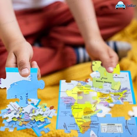 FunBlast Map of India Jigsaw Puzzle for Kids Jigsaw Puzzle for Kids