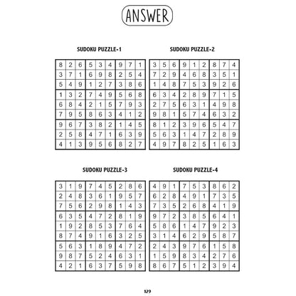 Sudoku Level 3 Tough for Kids  - Ultimate Brain Games: 120+ Advanced Brain-Boosting Puzzles for Smart Minds - | The Book Tree Books
