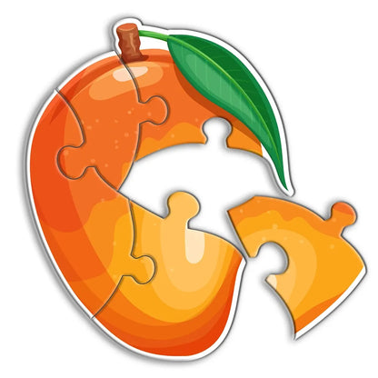 Popcorn Games & Puzzles Fruits Puzzle for 3 Years Old & Above