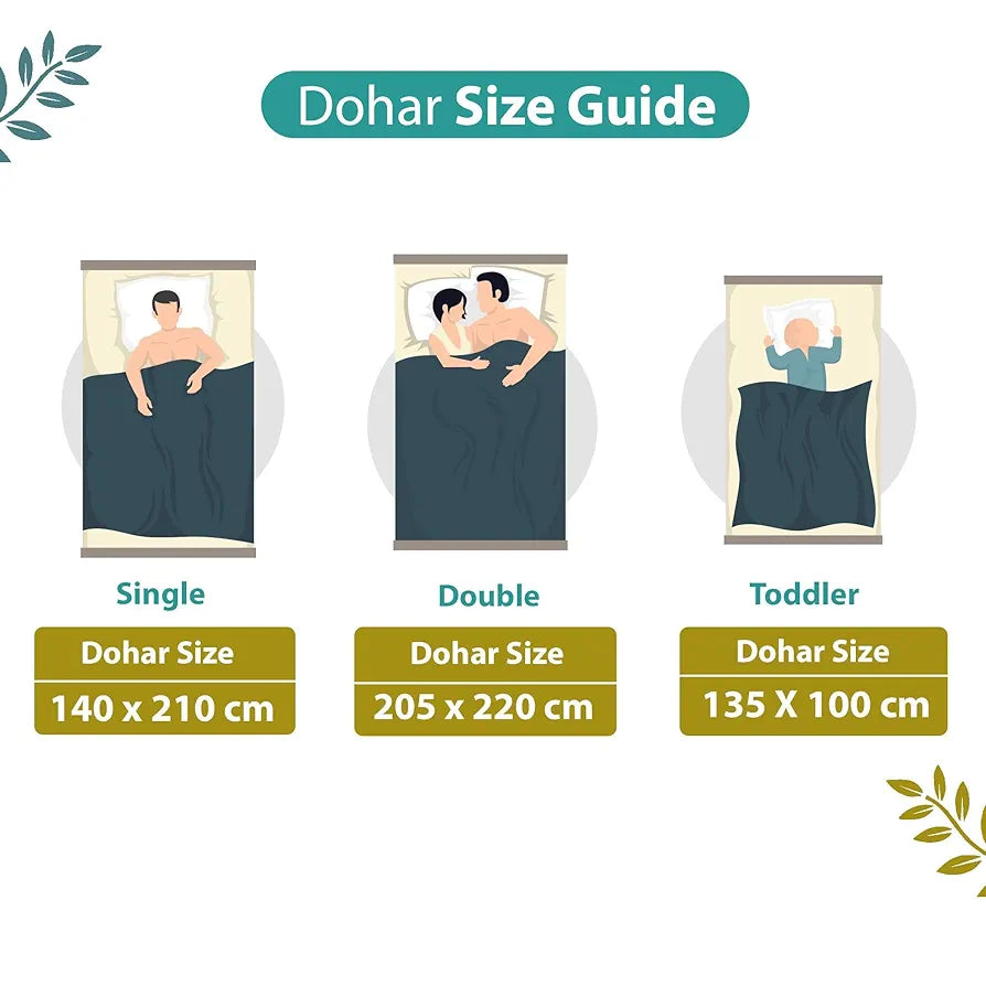 Divine Casa 120 GSM Microfiber Double Dohar Soft & Lightweight Throw Blanket Diamond Accents Pattern Colour Turquoise Green