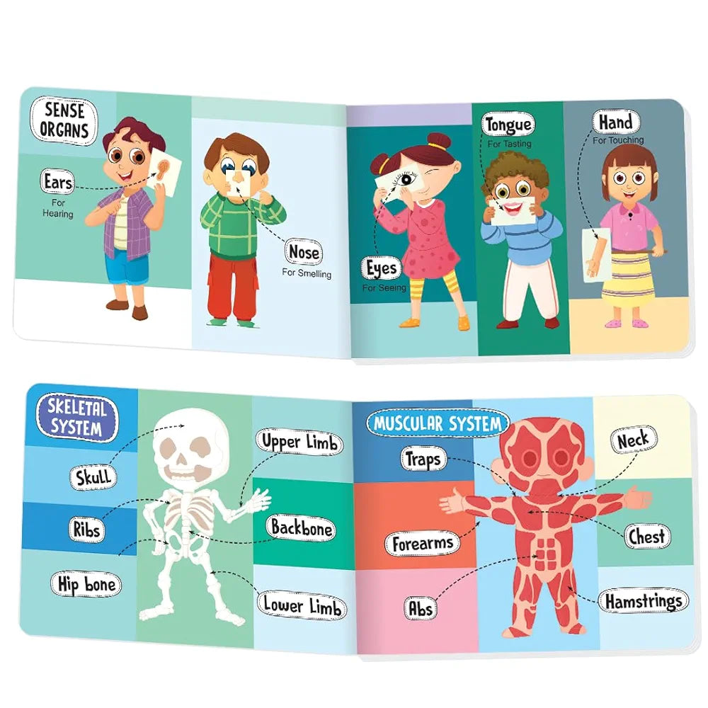 The Book Tree Picturepedia of My Body I Board Book for Kids Age 2+ I Bright & Colourful Pictures I Easy-to-Read Word Labels I Builds Vocabulary I Early Learning Picture Books for Children by Majestic Book Club