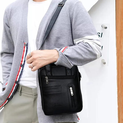 Leather World PU Leather Sling Bag Men Cross Body Travel Office Business Messenger Women  