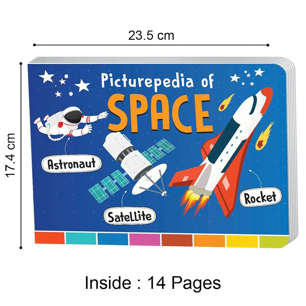 The Book Tree Picturepedia of Space I Board Book for Kids Age 2+ I Bright & Colourful Pictures I Easy-to-Read Word Labels I Builds Vocabulary I Early Learning Picture Books for Children by Majestic Book Club