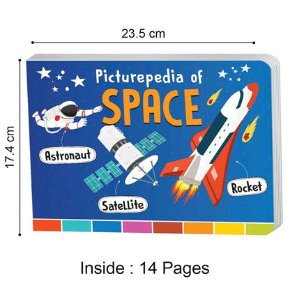 The Book Tree Picturepedia of Space I Board Book for Kids Age 2+ I Bright & Colourful Pictures I Easy-to-Read Word Labels I Builds Vocabulary I Early Learning Picture Books for Children by Majestic Book Club