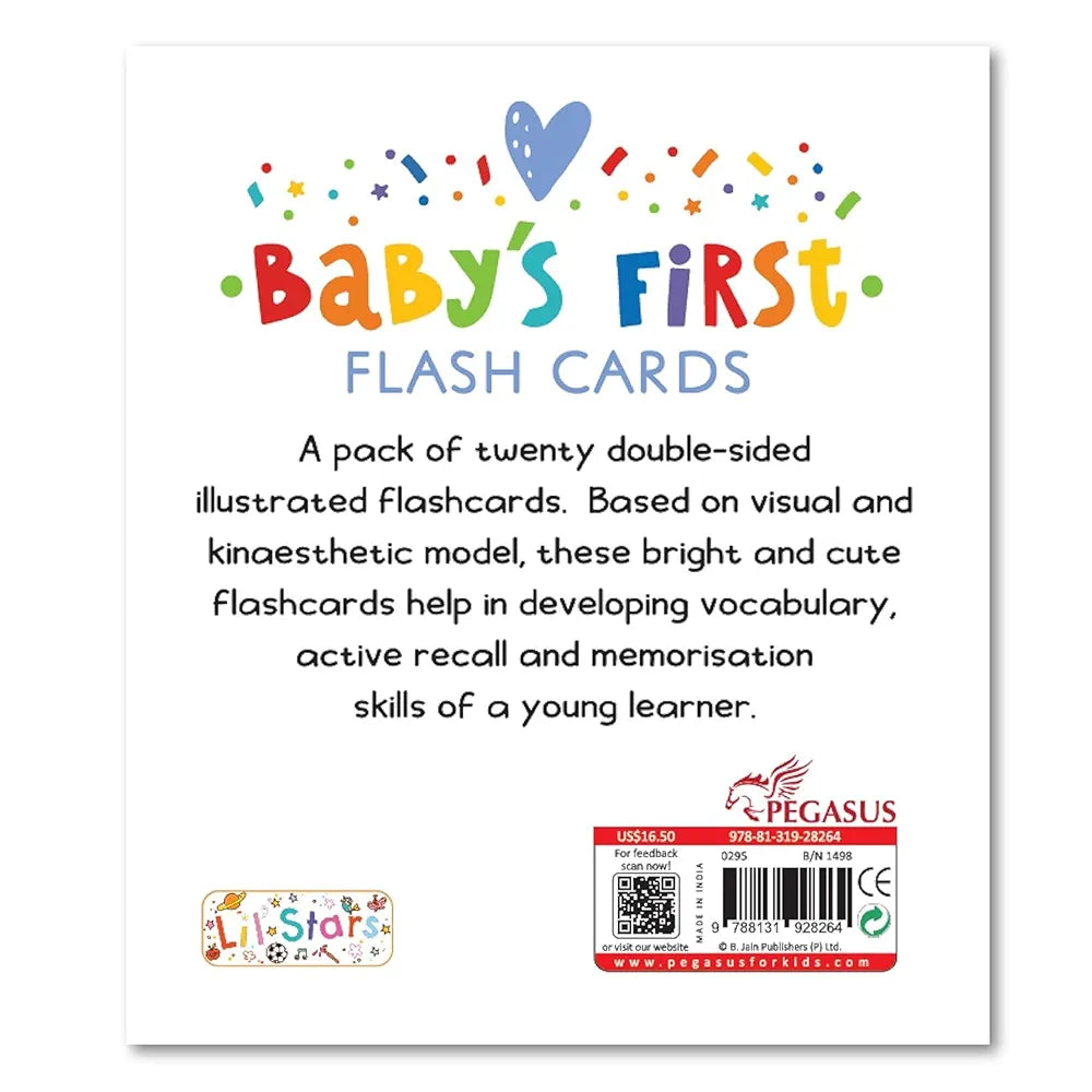 First Objects Baby's Flash Card Learning Educational Toy for Toddler Kids Ages 3 Month+ Best Birthday Gift Early Learning - 20 Cards for Upto 2 Years