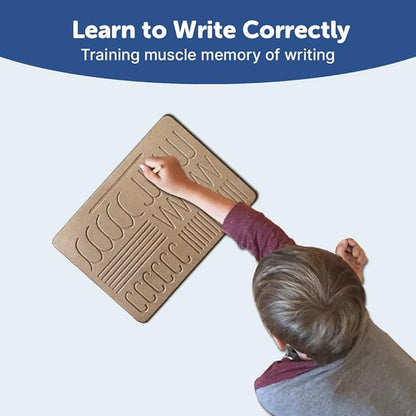 Mini Leaves Wooden Pattern Tracing Board | Beginner Tracing Board for Kids 2+ Years | Hand Writing Practise Board