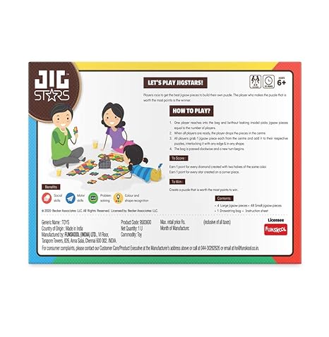 Funskool Kid Games Jigstar Fun Filled Family Game A Unique Jigsaw Puzzle Game