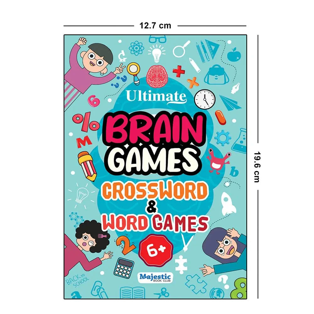 Crossword & Word Games for Kids  - Ultimate Brain Games: 120+ Fun Word Puzzles to Improve Vocabulary and Spelling - | The Book Tree Books