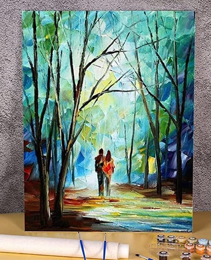 Tulip N Turtle Treeline Diy Acrylic Paint By Number Kit For Adults Kids Beginner Number Color 35