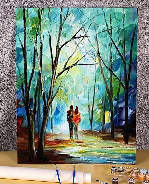 Tulip N Turtle Treeline Diy Acrylic Paint By Number Kit For Adults Kids Beginner Number Color 35