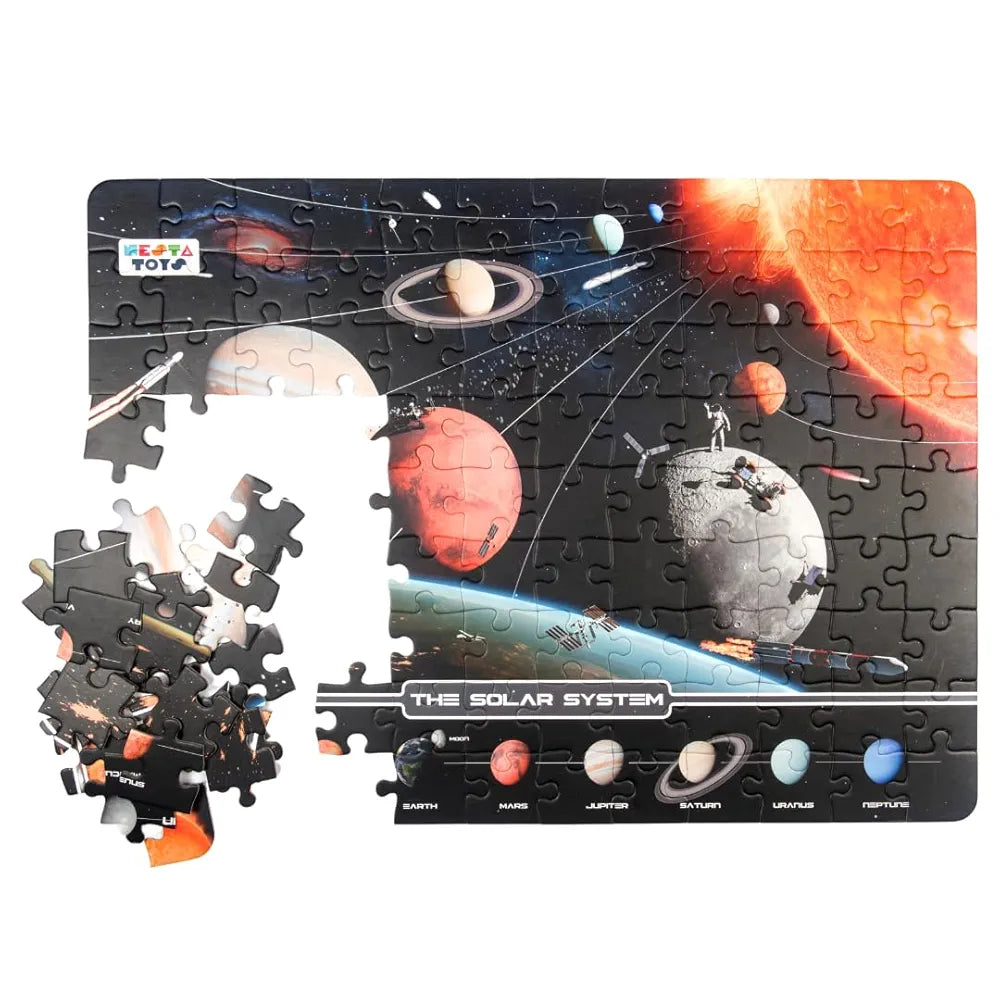 NESTA TOYS - Floor Puzzle & Game, Solar System Jigsaw Puzzle, Educational Toy, Gifts for Boys & Girls Ages 6 to 14 | Space Toys for Kids | 108 pcs, 70 x 50 cm