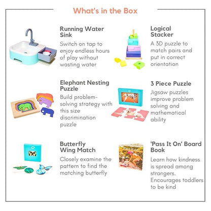 Curious Cub Montessori Learning Wooden Toys | Box 12 | Develop Problem/puzzle Solving | Hand-eye Coordination & Brain Development